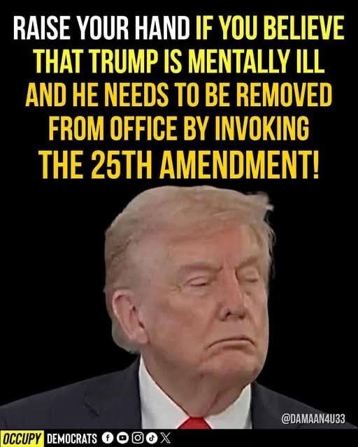 How long are you maggots going to pretend he is demented? Do your job