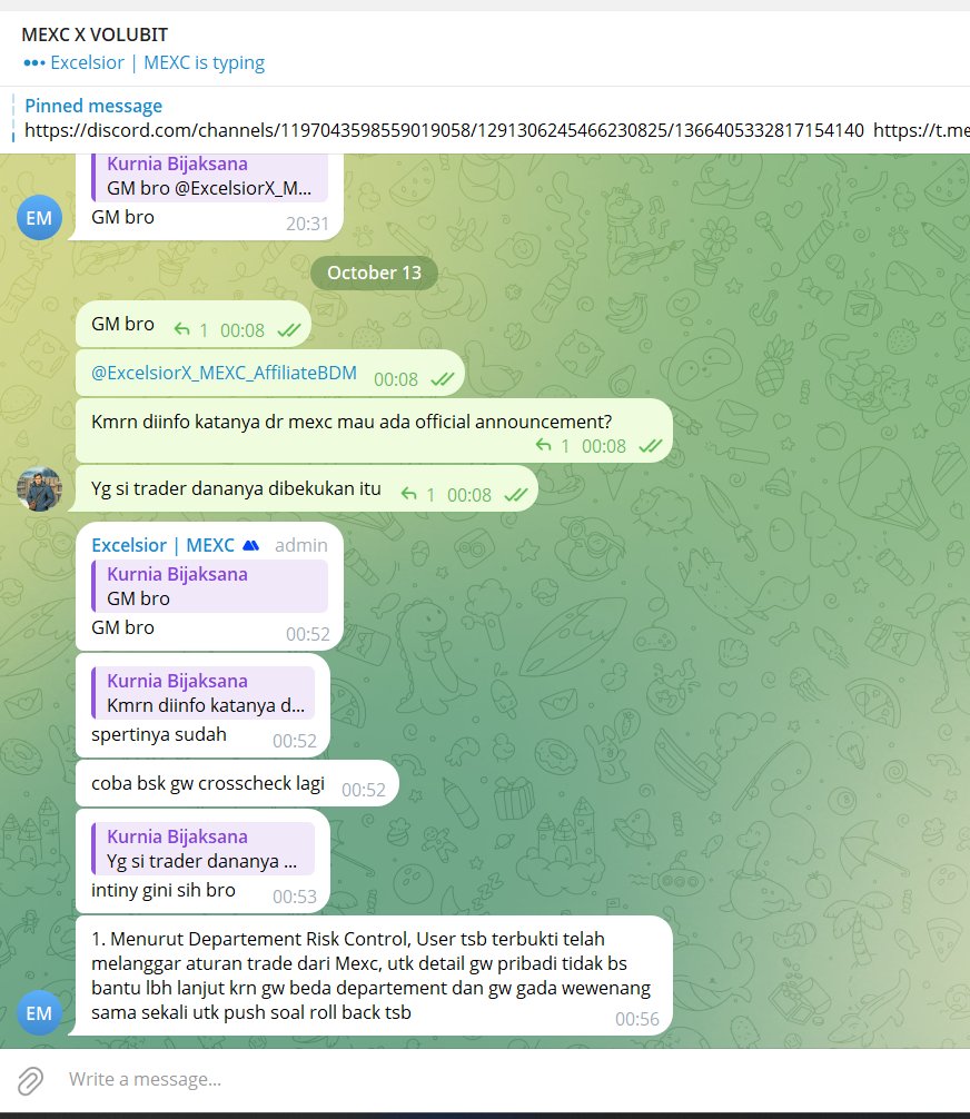 cryptoiz_IDN's tweet image. Bang @mkbijaksana gimana caranya kalo cex bisa kasih statmen tanpa kasih kesempatan member mau jelaskan Dan meet zoom . Kalo Gini caranya semua cex akan mudah nyuri duit member .
