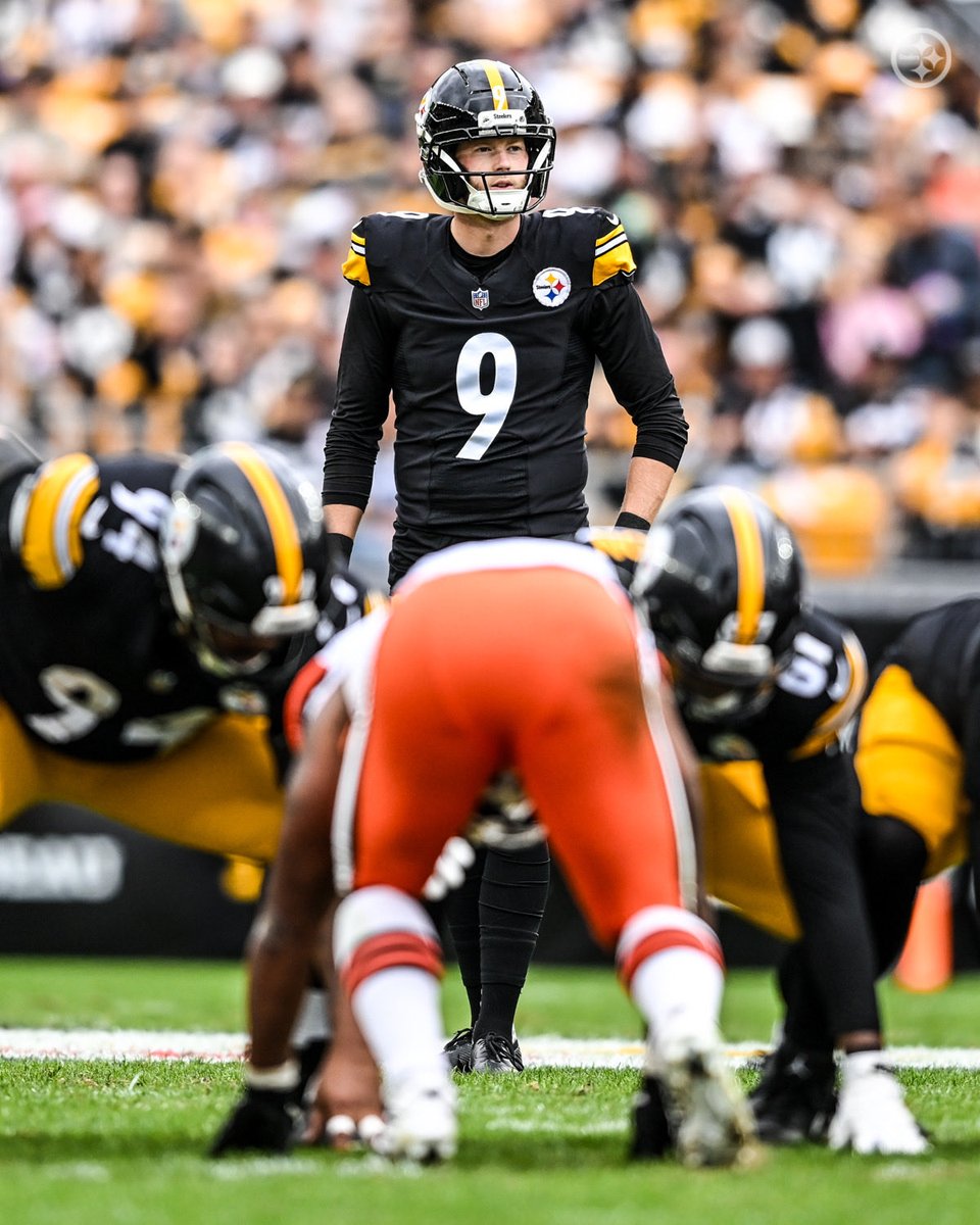 LosSteelers's tweet image. 3 más para Boswell‼️ #HereWeGo 

PIT 9 | CLE 0