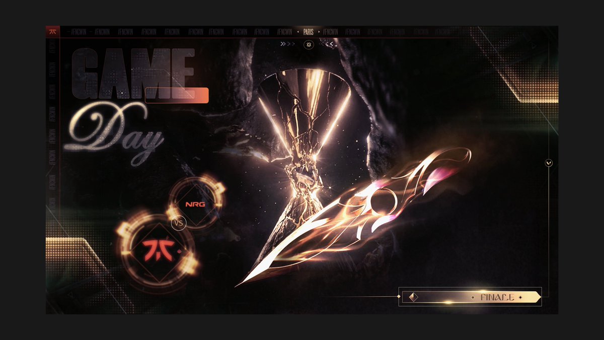 Gameday esports concept 
For Fnatic vs NRG Finals