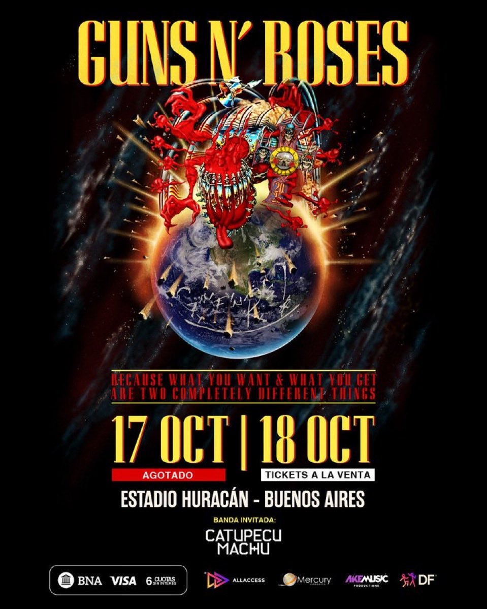 SEOPrensa's tweet photo. #AgendaMusical2025…
14/10: @ilvolo en Movistar Arena
15/10: @carlosvives en Movistar Arena
16, 19 y 24/10: @GondwanaChile en Makena
17/10: @CamilaMX en Movistar Arena
17 y 18/10: @gunsnroses en Huracán
19/10: @alelernerok en Gran Rex
20/10: @manuelmedrano en Teatro Ópera https://t.co/m4qT7VPKJQ