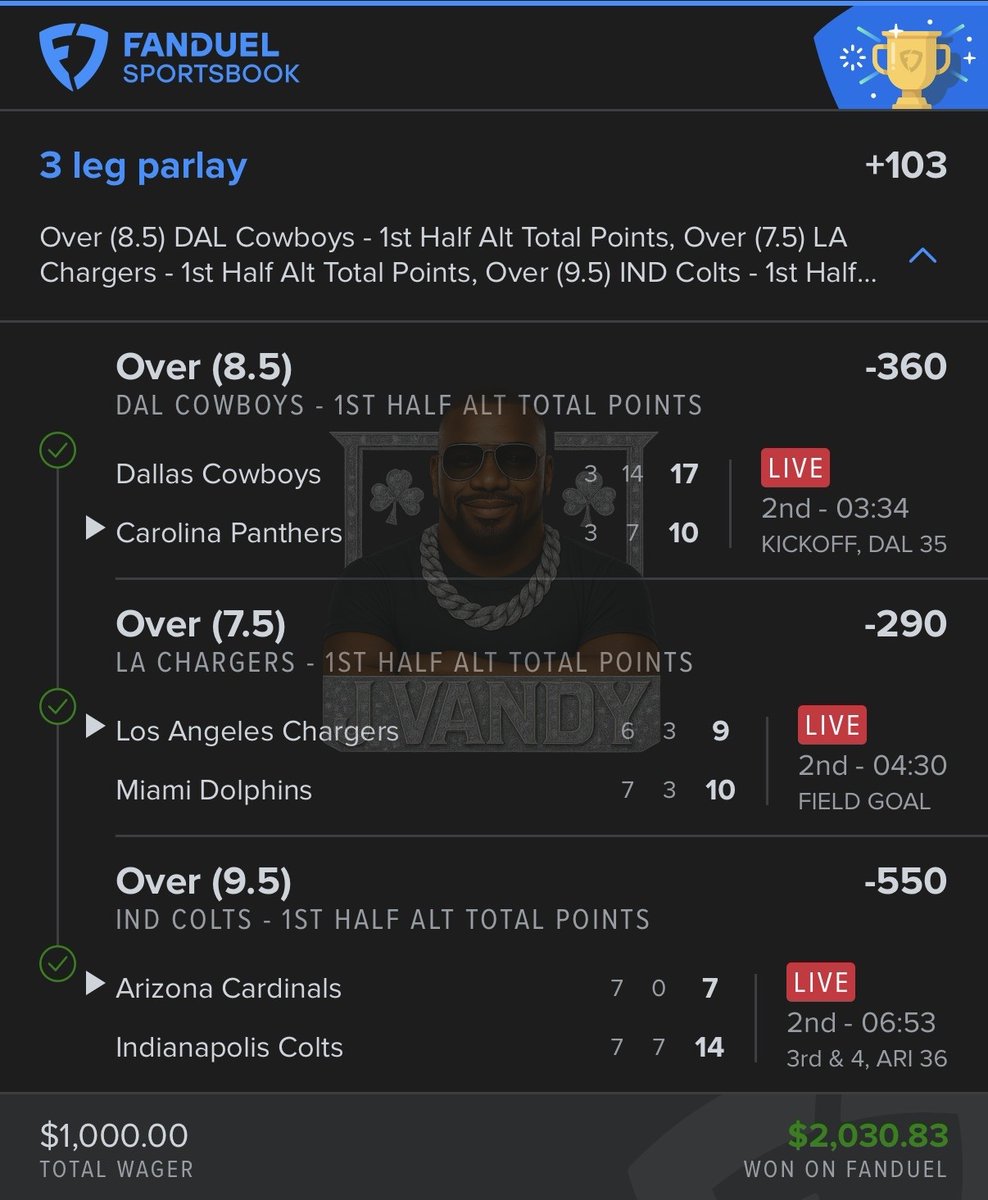 LevelsPicks's tweet image. 1st half Builder cash

@jvandy_

Save 30% when you sign up today ⬇️

📲 Promo Code: LEVELS

🔗 Sign Up Link: tinyurl.com/ytujkxnp

#GamblingX #LevelsPicks