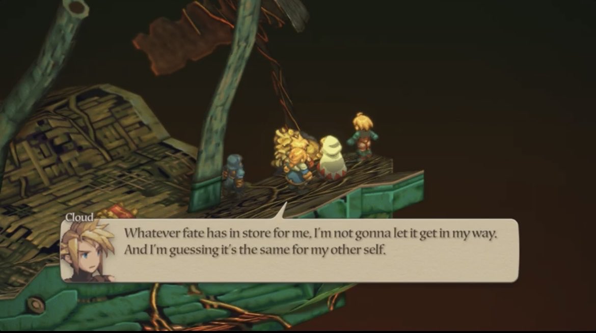 Interesting new line from ff tactics Cloud hmm