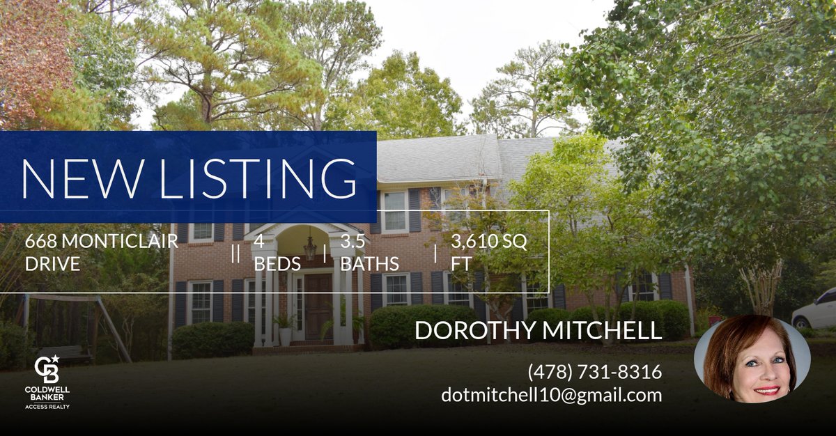 dotmitchell's tweet photo. 📍 New Listing 📍 Take a look at this fantastic new property that just hit the market located at 668 Monticlair Drive in Macon. Reach out here or at (478) 731-8316 for more information!

Thank you,
Dorothy Mitchell
Associate Broker... https://t.co/SD44V1NFrT https://t.co/iRA9UIOcZV