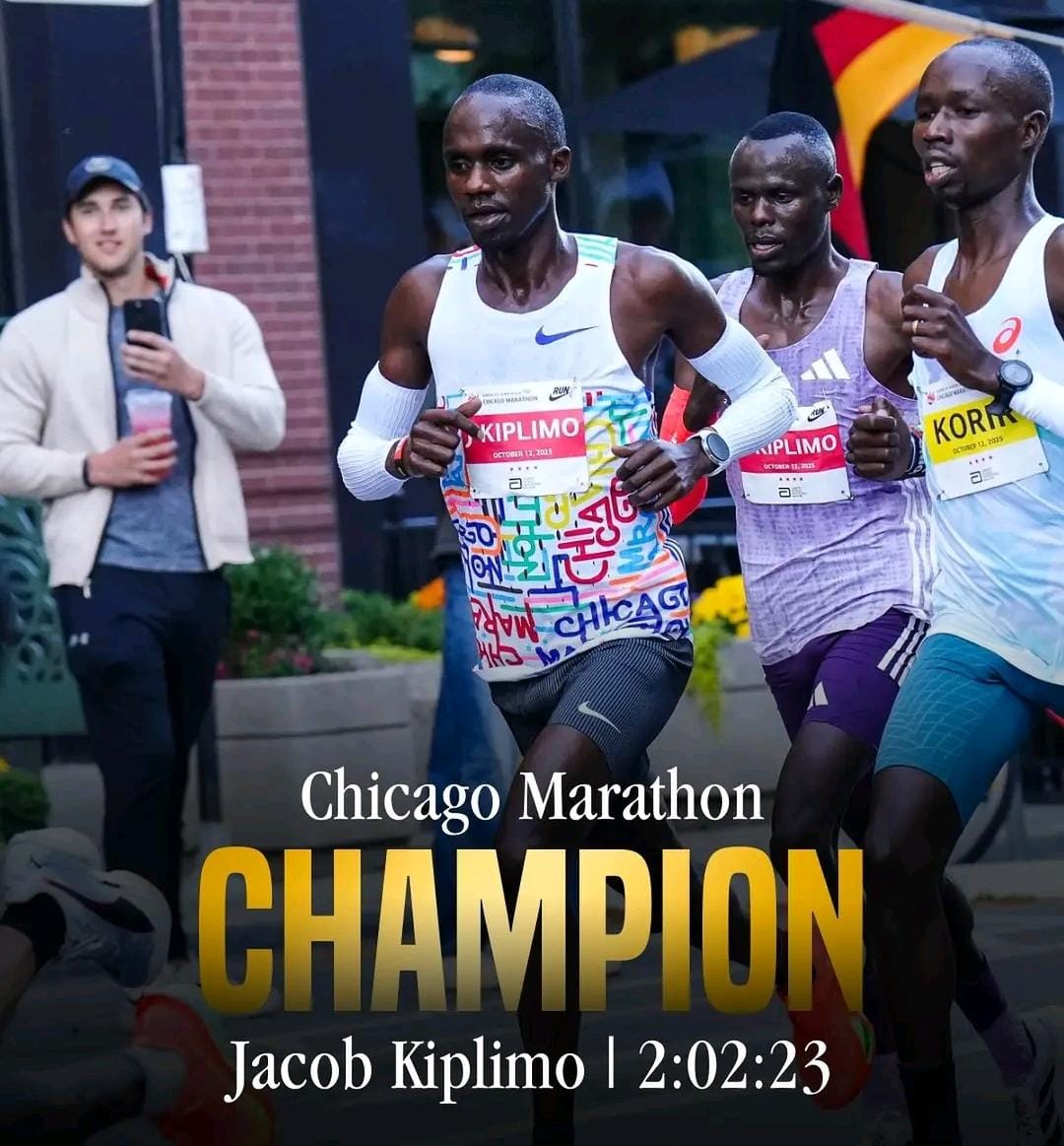 Jacob Kiplimo wins the Bank of America Chicago Marathon.
He sets a new Ugandan national record with 2:02:23 making him the 7th fastest man in marathon history. #ChicagoMarathon #Kiplimo 
vm.tiktok.com/ZMAQfFXrx/