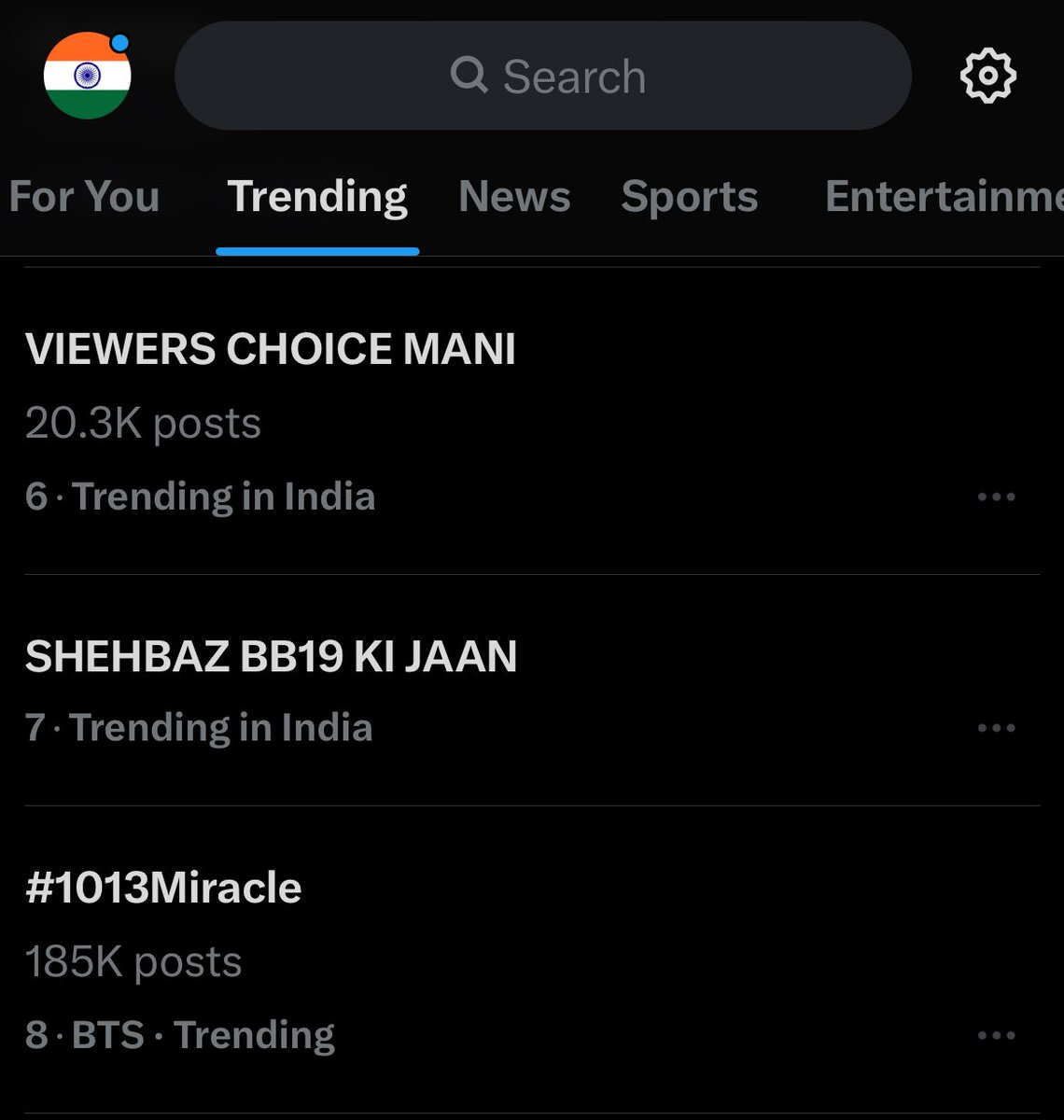 shah1999_rahul's tweet image. Trp queen is trending on 6 with 20.3K

VIEWERS CHOICE MANI