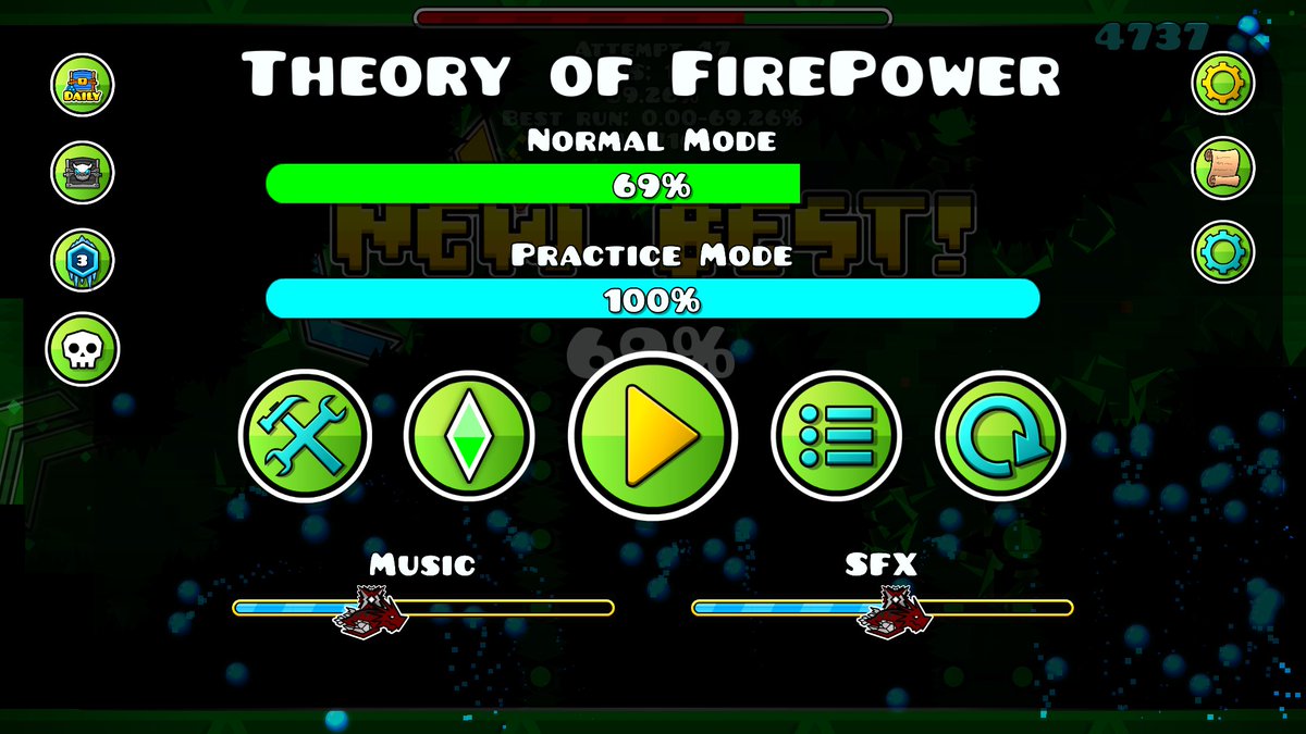 JeffersonLFC's tweet image. Que asco da ese wave en modo espejo. #GeometryDash #gd