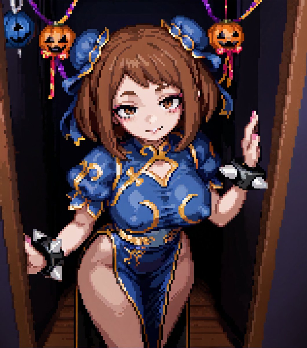 ricky_pixel's tweet photo. Ochako Uraraka as Chun Li ❤️
#urarak #pixelart #myheroacademia https://t.co/vQMjOV2u5M