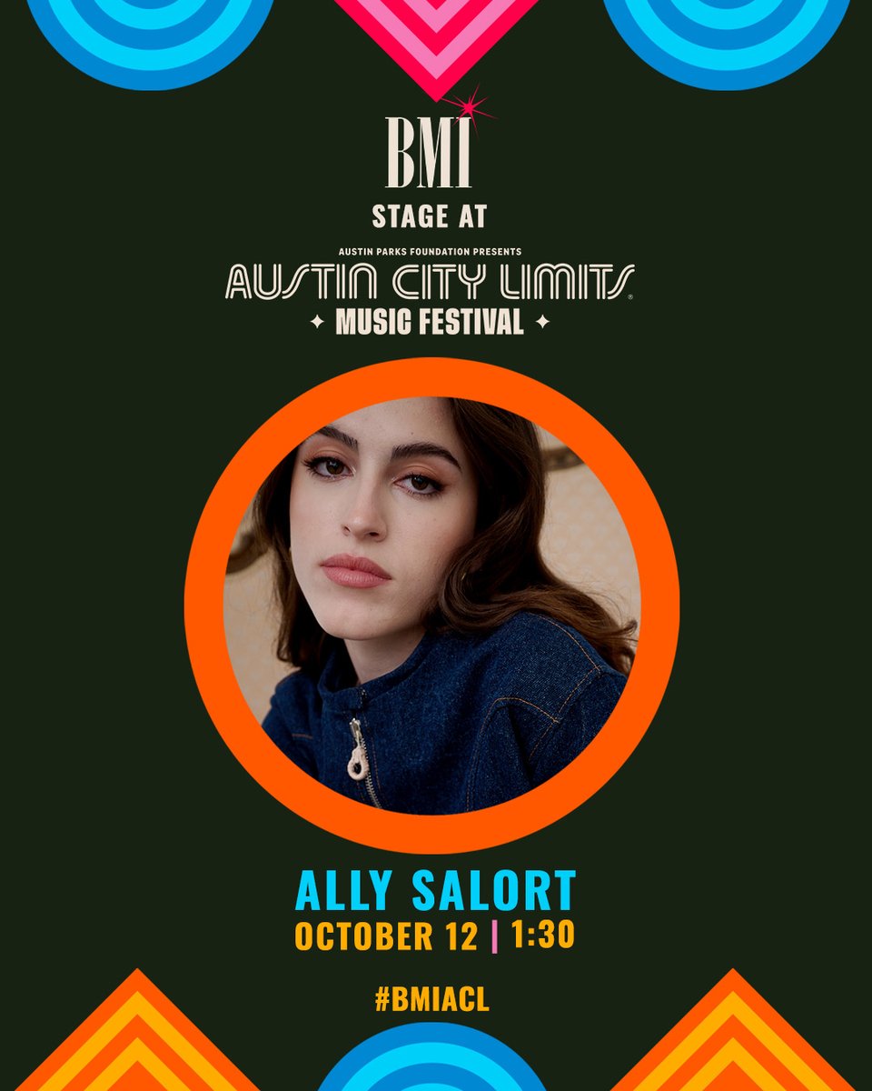 bmi's tweet photo. #AllySalort is live on the #BMISTAGE at @aclfestival in 15 minutes. Catch the set! 🎤 #BMIACL https://t.co/CQx1UaIe7c