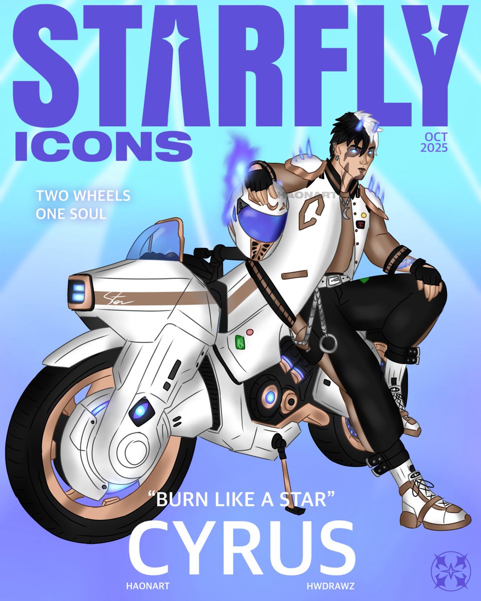 haonArt's tweet photo. STARFLY - ICONS: Cyrus | Fortnite Art

Cyrus graces the cover of STARFLY.

Check thread for other version!

Who should be on the next cover of STARFLY? 🦋✨

#Fortnite #FortniteArt #FortniteConcept #STARFLY https://t.co/7gXNyBVlcU