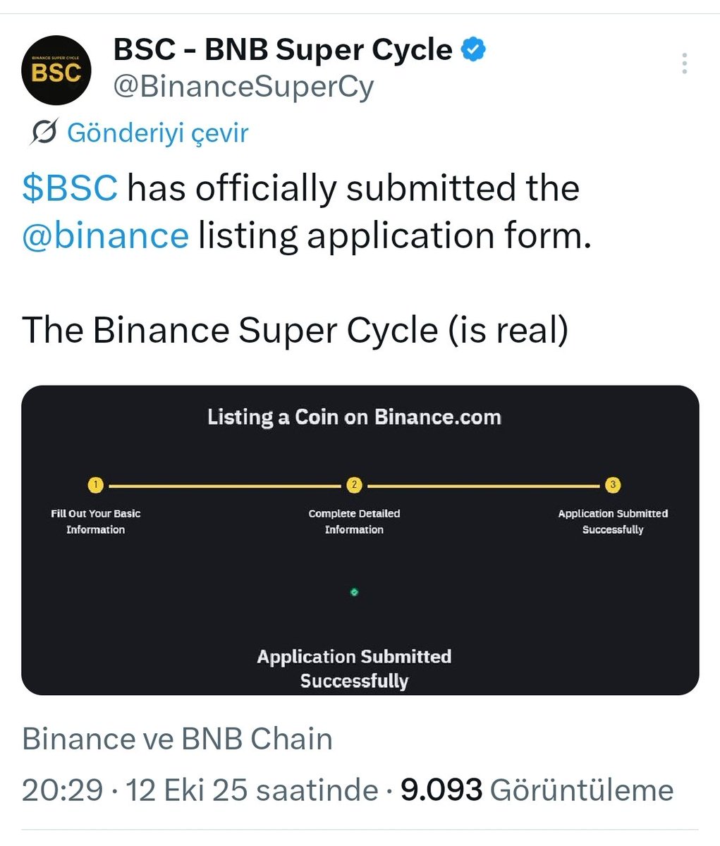 Brusk_____'s tweet photo. I'm just saying... 1B mcap

$BSC Binance Super Cycle 🔶️
#Binance list

#트레저 https://t.co/qNS6e9PFtf