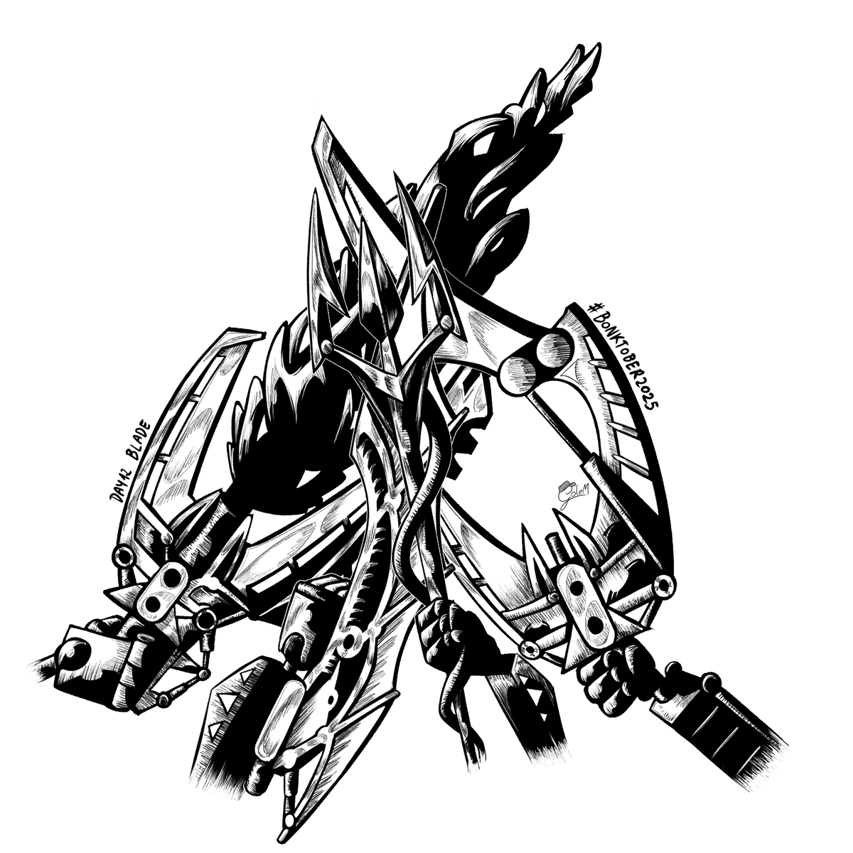 Graphic_GoleM's tweet photo. "We're gonna win this, Together. FOR UNITY!"
Day 12: Blade
#Inktober #Inktober2025 #Bionicle #Bonktober #Bonktober2025 #Lego #sword #blade #glatorian #MataNui #Ackar #Kiina #Gresh https://t.co/0jMHVo6klK