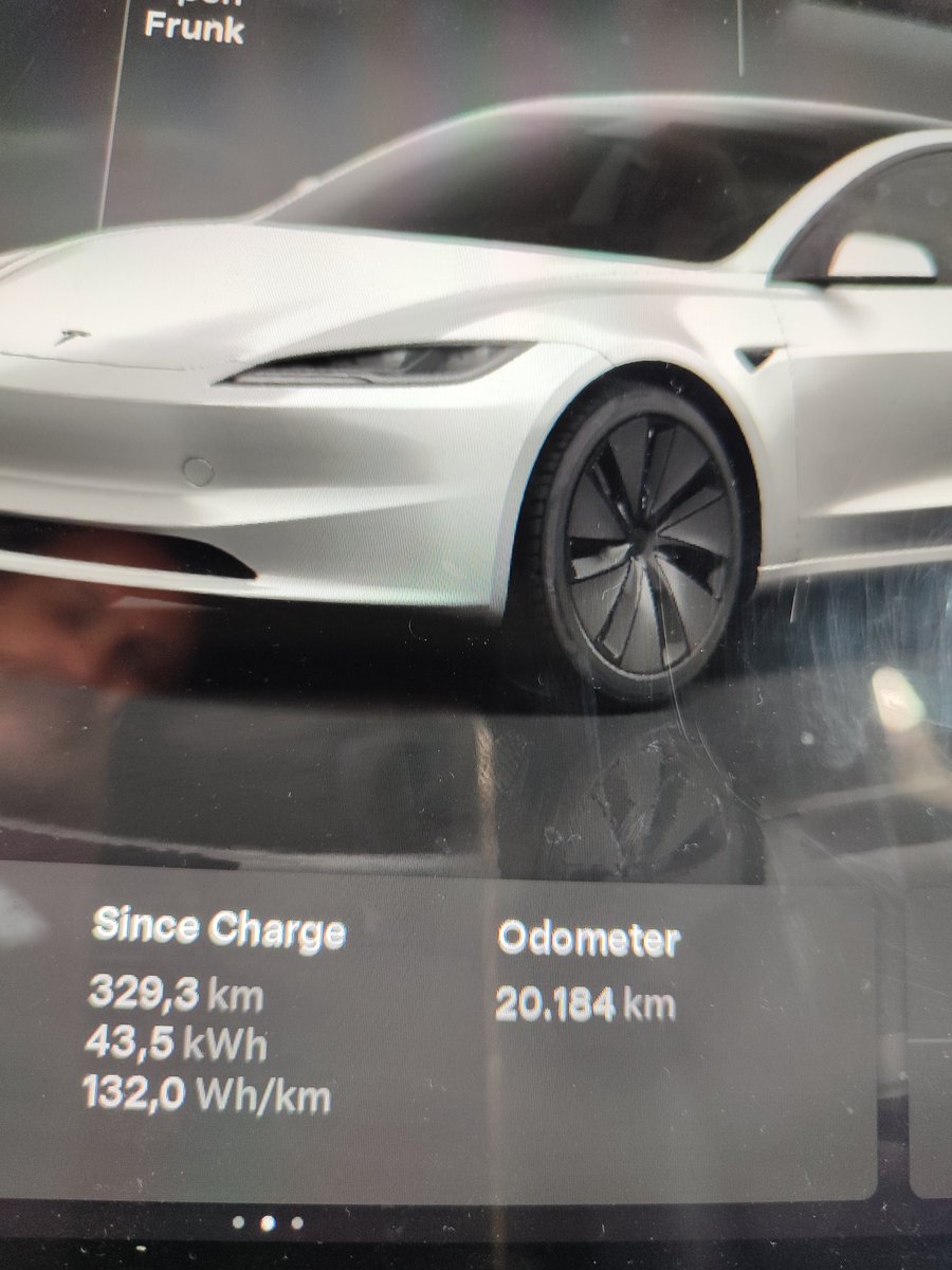 Hoy fui a llevar a un familiar al aeropuerto de OPO: 329 Km y llegué de vuelta a casa con un 19% de batería sin parar a cargar. Clavé el consumo WLTP (13,2 kWh/100 Km. ABRP por defecto estimaba 15,5 y que llegaría con un 8%. Tuve que parar a mear.