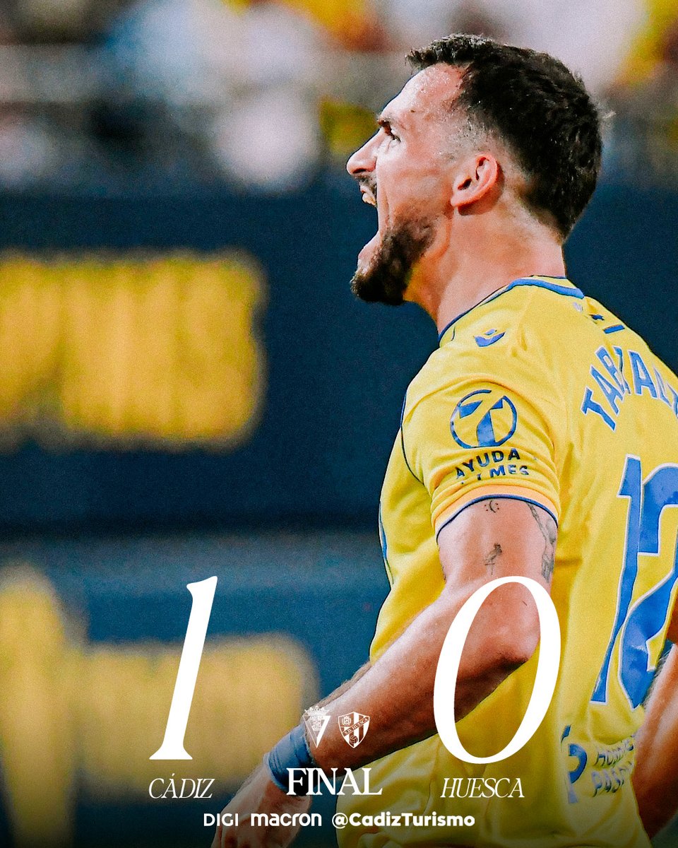 Min. 90+6  | 1-0 | ¡FINAAAAAAAAAAAAL! ¡FINAAAAAAAAAL! ¡FINAAAAAAAAAAAAL! ¡¡LOS TRES PUNTOS SE QUEDAN EN CASA!!

💛🔴  #CádizHuesca #LALIGAHypermotion