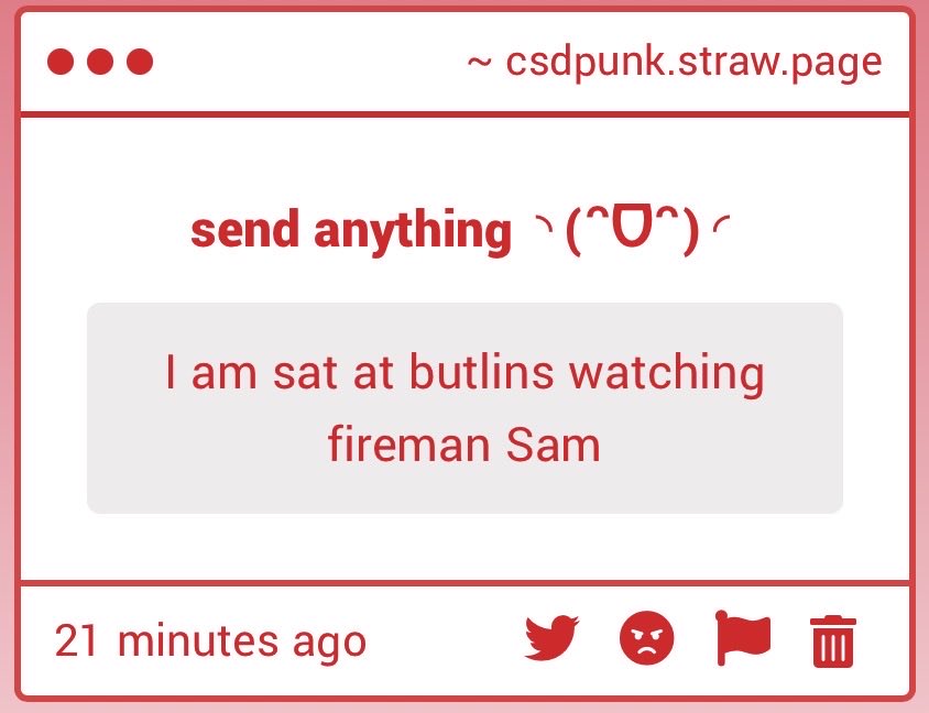 csdpunk's tweet image. I am sat at butlins watching fireman Sam