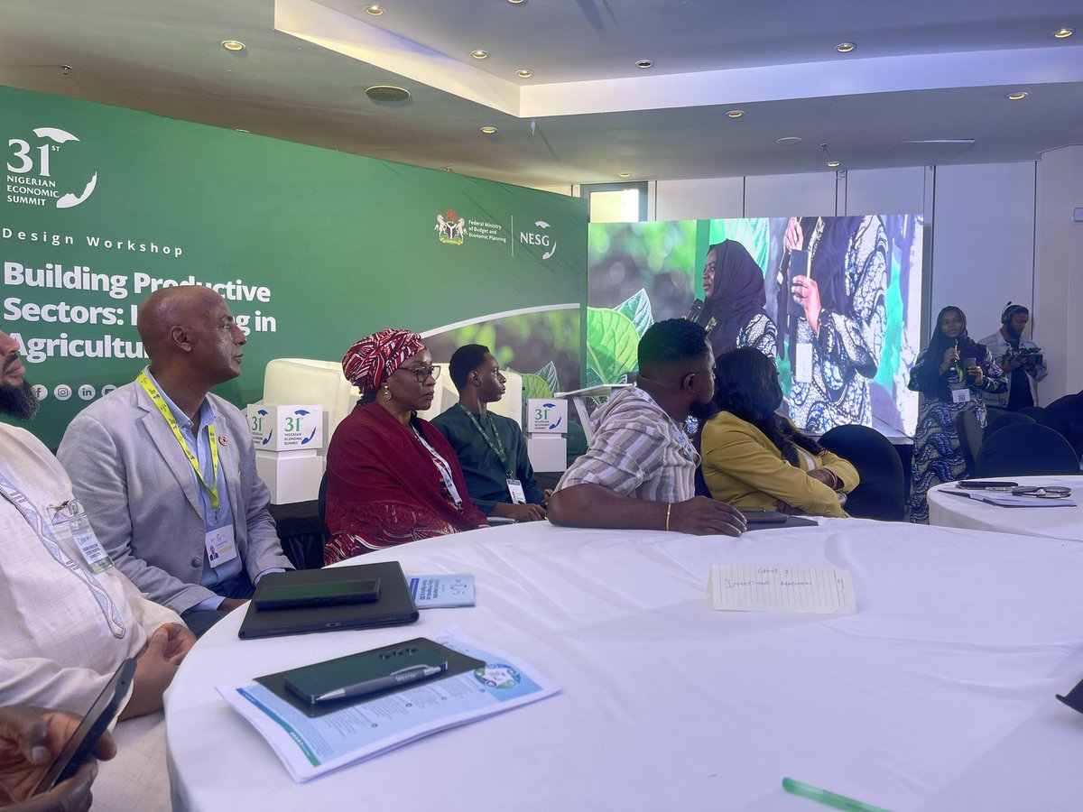 AntyFunke's tweet photo. @officialNESG Summit deep dive into Agriculture around de-risking, data systems development, agric assets and collaterals and enablers brought together industry practitioners, highlighting key insights to move the sector forward. @CCSImpact https://t.co/E5BnVyIRGq