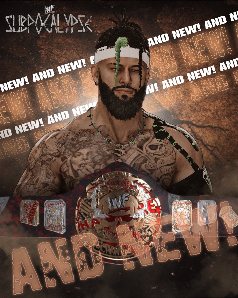 A lot of superstars made a name for themselves on this stage; <a href="/TravisDanger2K/">Him.</a> secures his first title by becoming the NEW IWF Hardcore Champion!

#ANDNEW
#IWFSUBPOCALYPSE