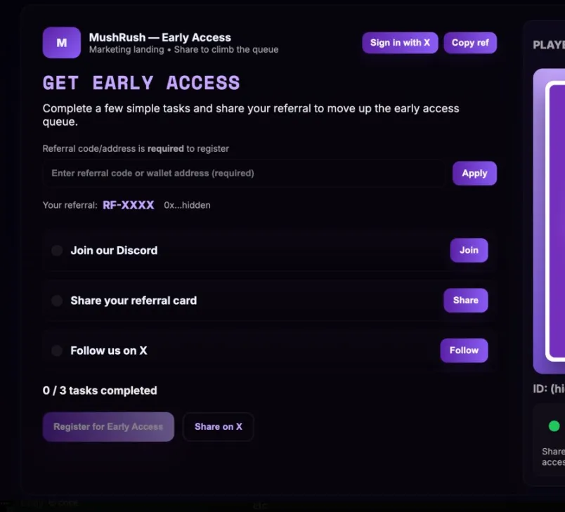 jeux_simon's tweet photo. 🍄 MushRush Alert!

@MushRush_xyz  If we reach 100 members today, the admin will drop 10 free codes 🔥

Join the MushRush community now — the most fun, trippy, and rewarding mushroom adventure on @Monad 🍄✨

👉 https://t.co/SOuz4M8zrc
#MushRush #Monad #NFTGaming @crypt_swot https://t.co/ZD33aI8x6i