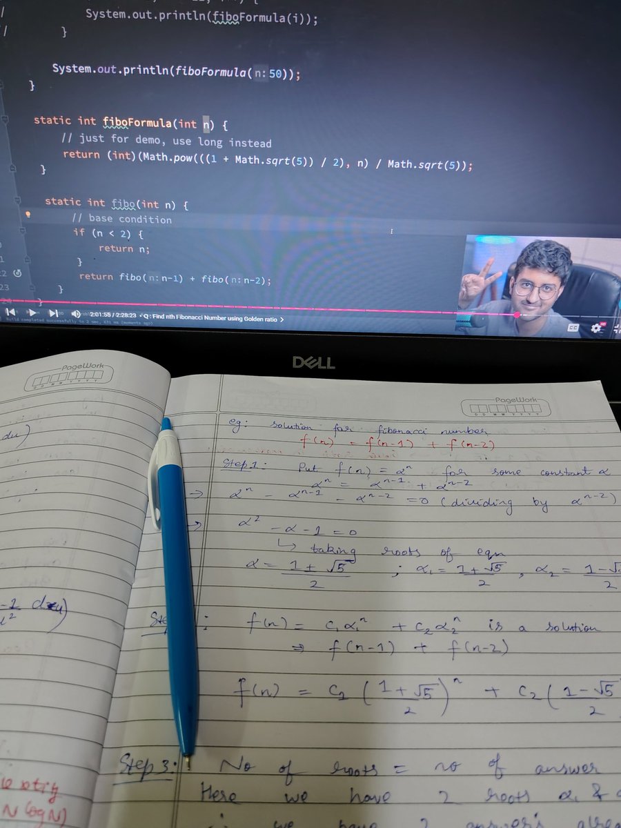 YashSikarwar28's tweet image. Do you guys make notes while watching tutorial??

Btw... try to guess what I&apos;m learning!!

#DSA #CodingJourney #LeetCode