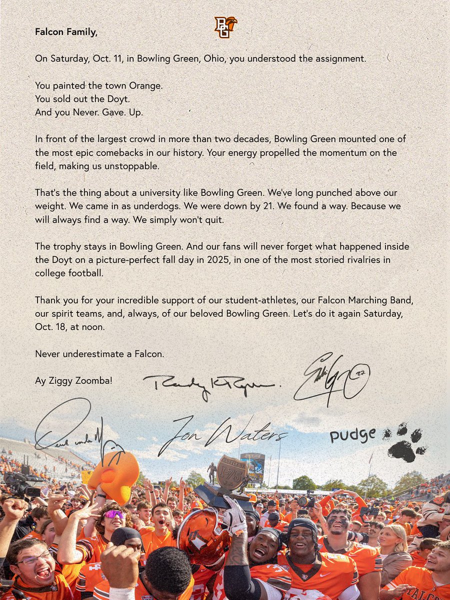 Bowling Green State University tweet media