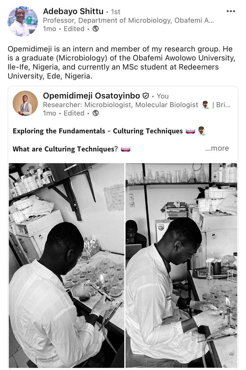 opemidimeji_xo's tweet photo. my supervisor for my undergrad!; my supervisor for my internship! 🫡

he does not say much;  best in support >>>> https://t.co/J455VJ4Z38