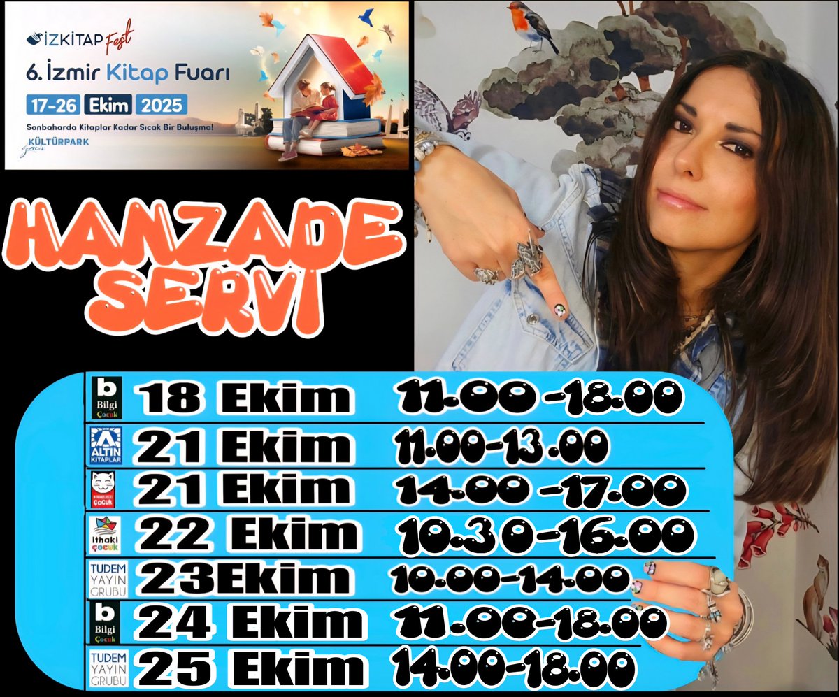 hanzades's tweet photo. 📢📚🖊 İZMİR KİTAP FUARI https://t.co/MB4vnuLUm1