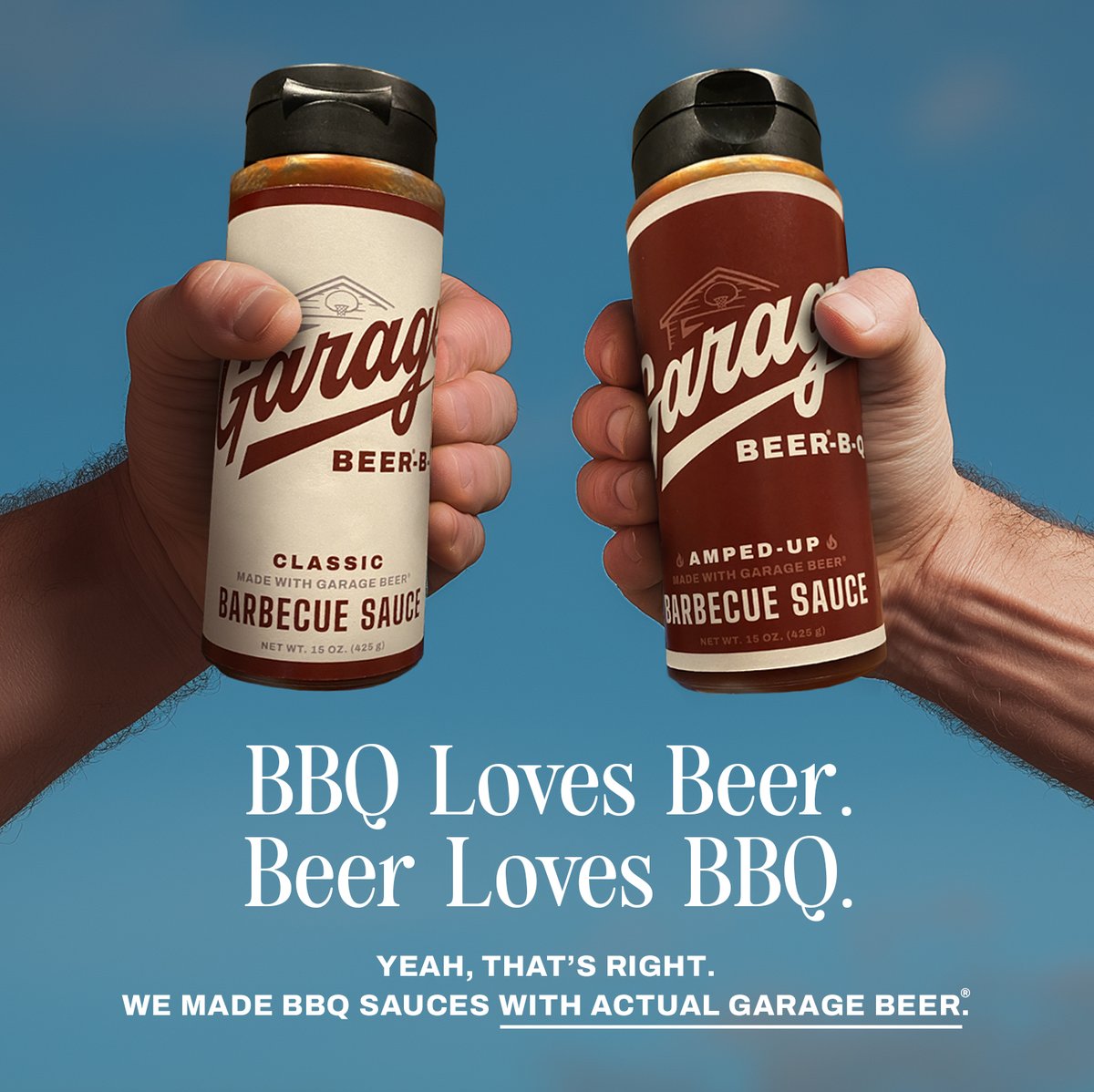 BOOM! Just released... Garage Beer-B-Q. One saucy relationship between <a href="/drinkgaragebeer/">Garage Beer</a>  and <a href="/rufusteague/">Rufus Teague</a> that equals two beer-soaked BBQ sauces that are sure to go as well with whatever you're cooking as they do with another cold one!

rufusteague.com