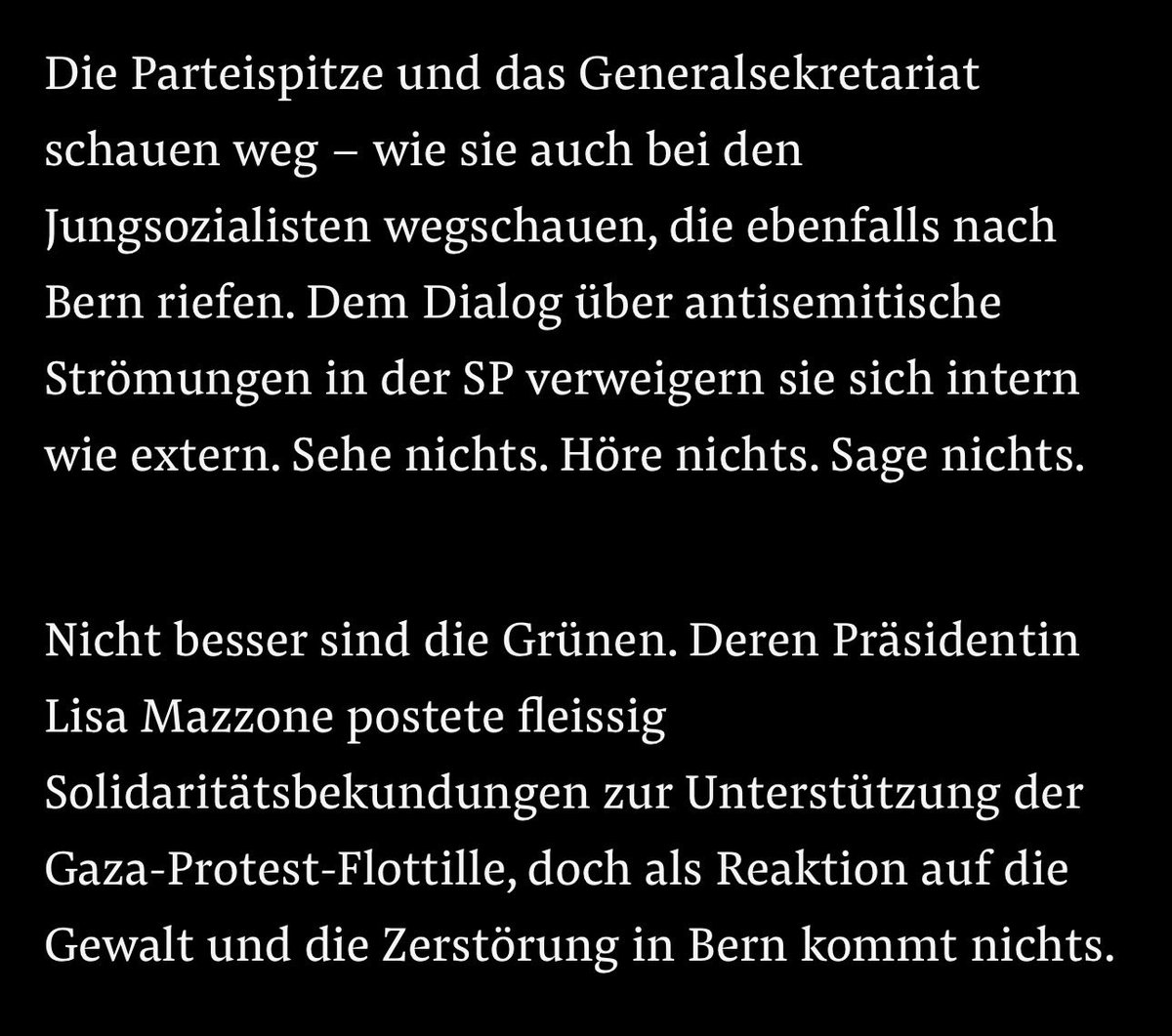 CharlyEinstein's tweet image. Die «Schande von Bern» ist gleichzeitig auch die Schande der CH-Linken (SP, Juso, Grüne)!

Danke @NeuhausC.

Quelle: nzz.ch/schweiz/die-sc…