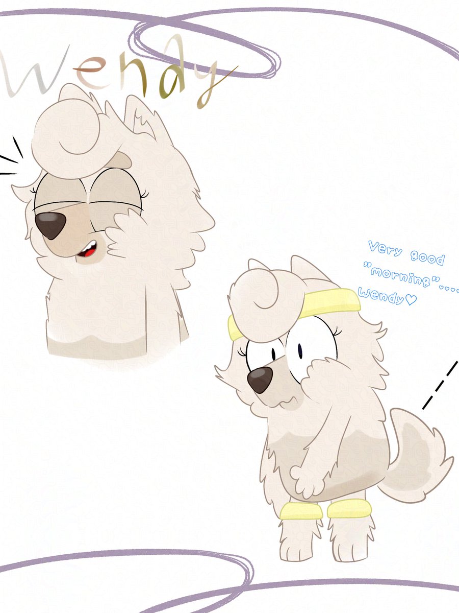 Mornin' Wendy !
#blueyart #Bluey