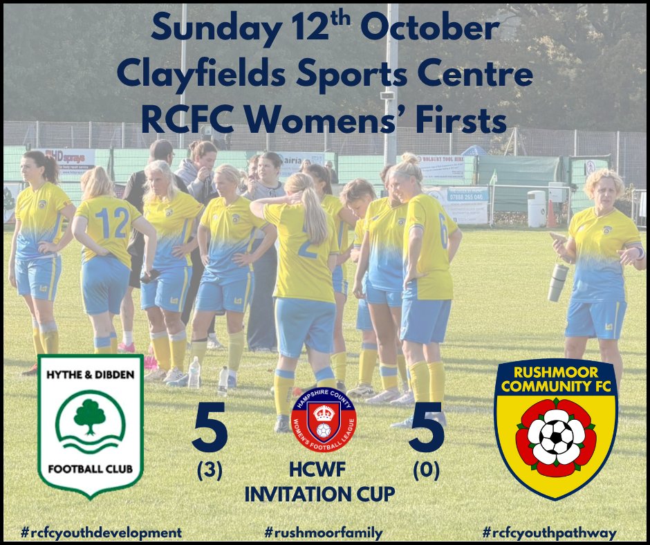 A crazy cup match with a scoreline &amp; drama to suit but one played competitively and in great spirits
Penalties have never been our strength so we were not surprised that Hythe &amp; Dibdon won the shoot out to take them through to the next round Thank u very much for your hospitality