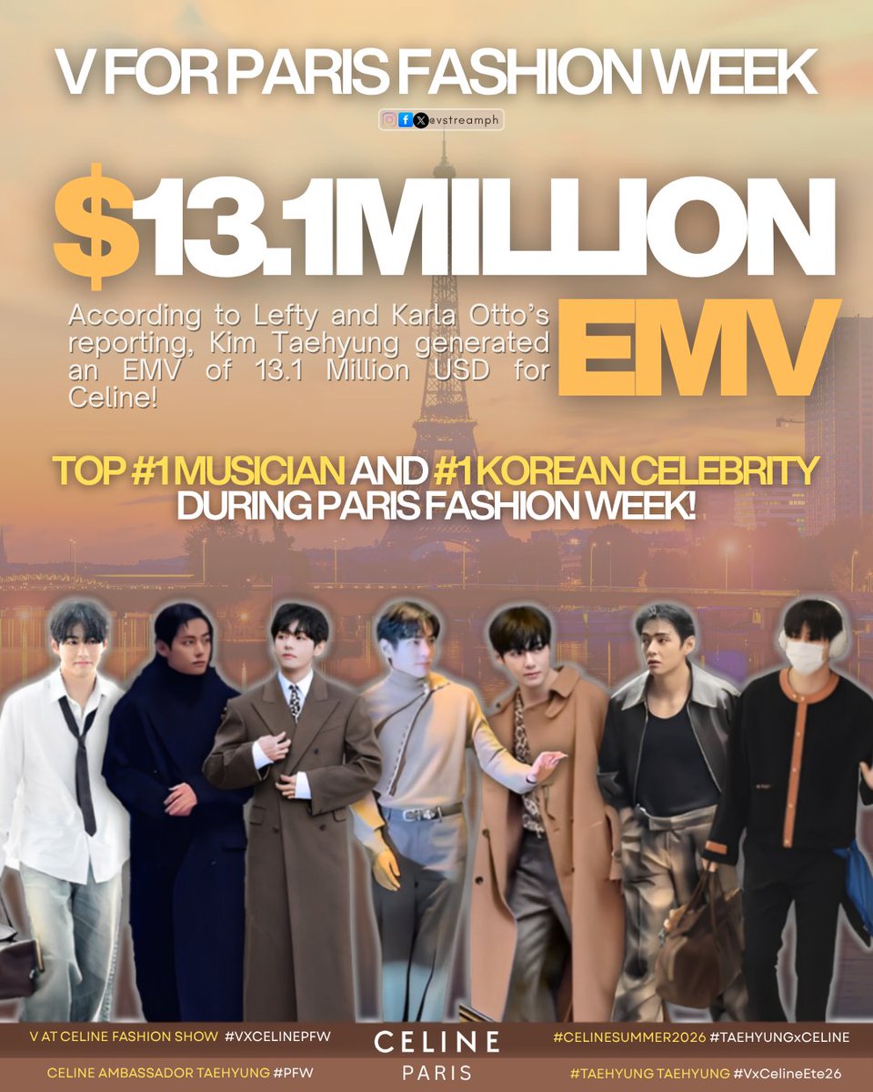 BetsahYadira's tweet image. Him!
V FOR PARIS FASHION WEEK
#V #KimTaehyung @celineofficial