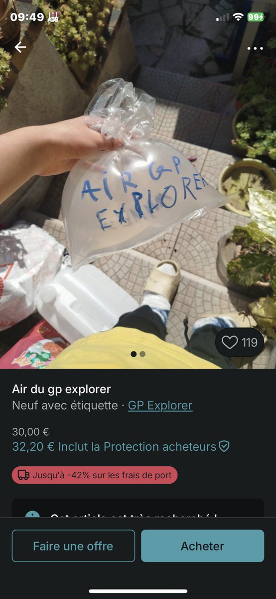 Acheter air du GP > donner a Nexjim