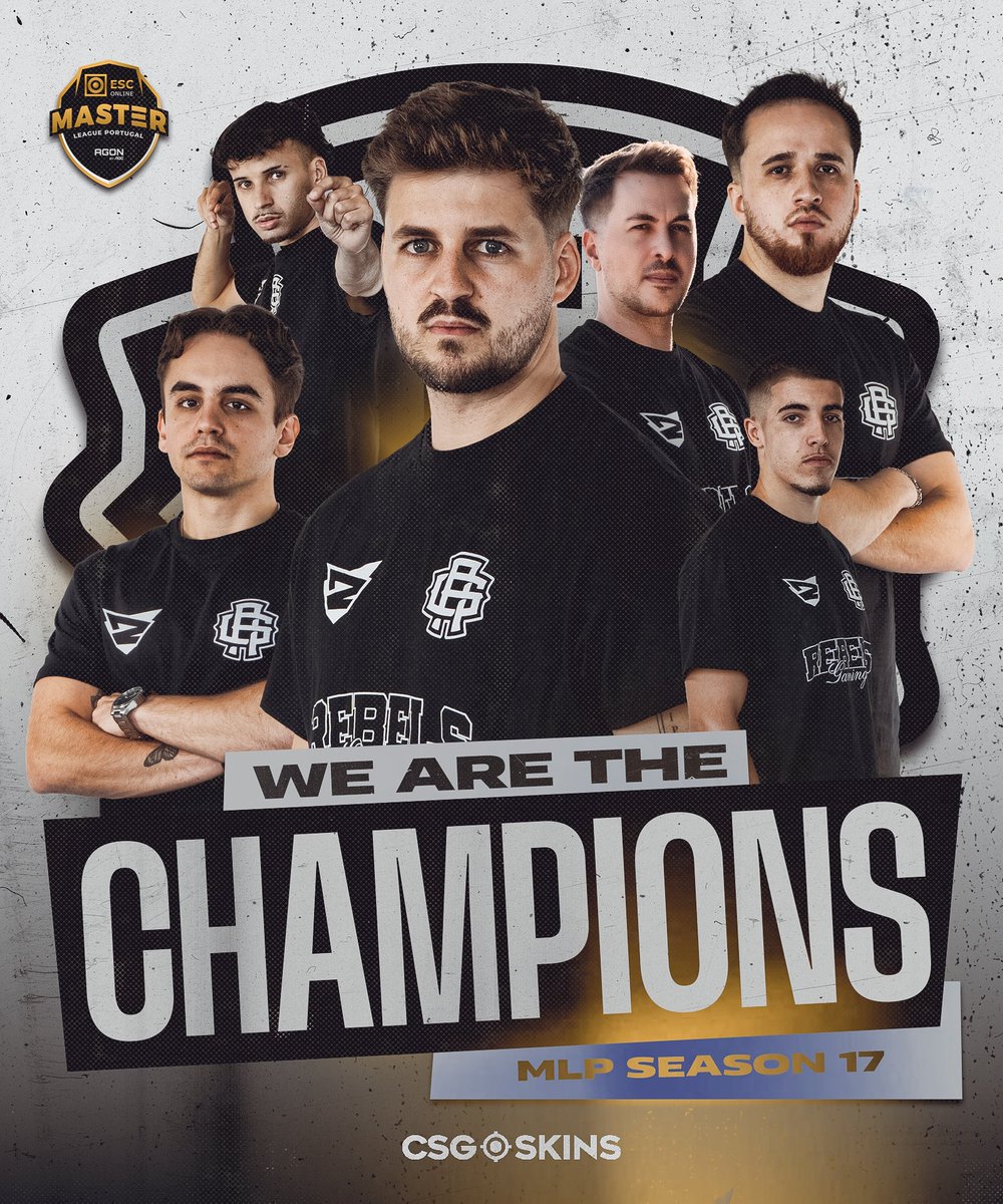 Guess who’s not going home empty-handed 👀

We’re Master League Portugal champions 🏆

#BeRebels ♦️ #JogosRebeldes