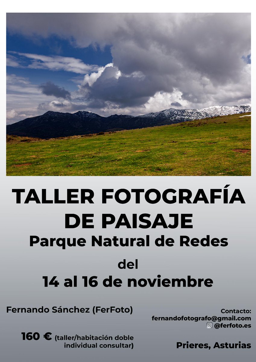 de vuelta el taller que llevamos tanto tiempo dando en uno de los parques naturales más bonitos y desconocidos de España... No dudes en escribirme para resolver cualquier duda