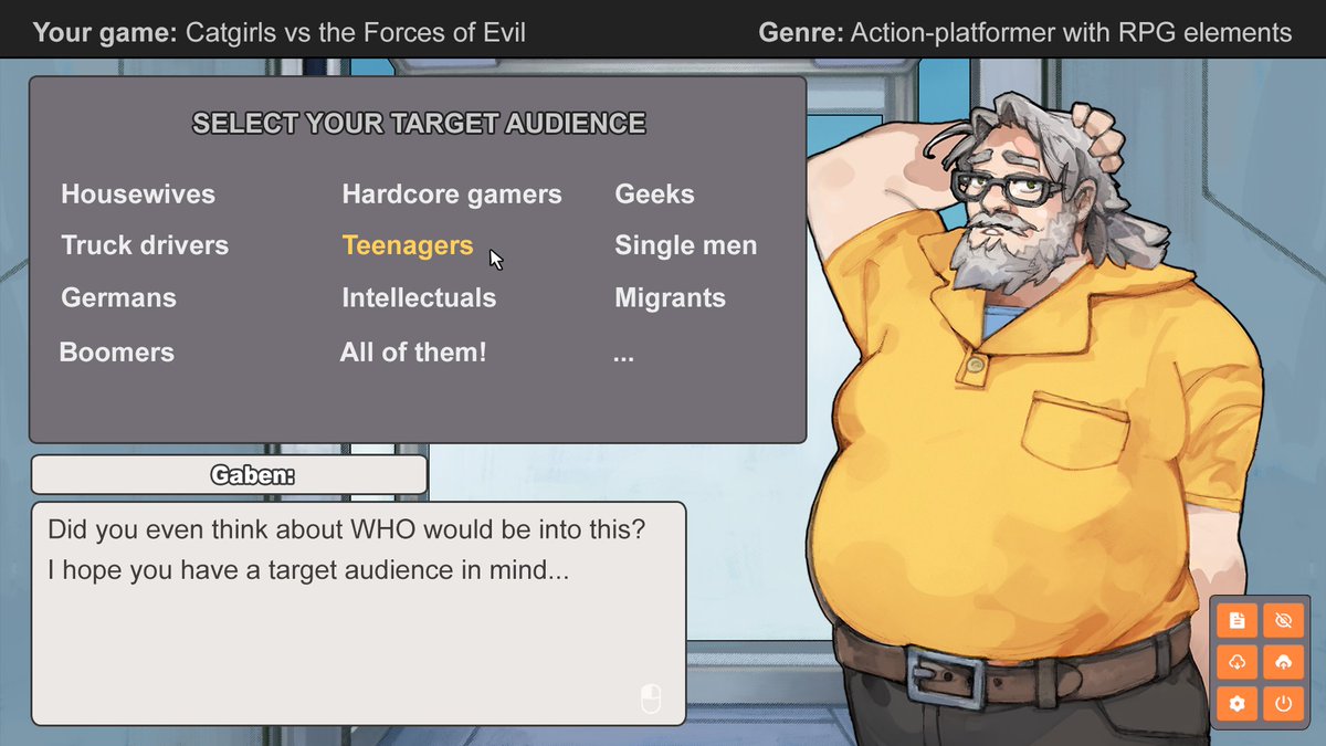 ignissanatteam's tweet image. 👁️👄👁️ GABEN: Elevator Pitch Simulator is a comedy where you become a game developer. Unleash your imagination and convince Gaben to publish YOUR game!

store.steampowered.com/app/3997380/