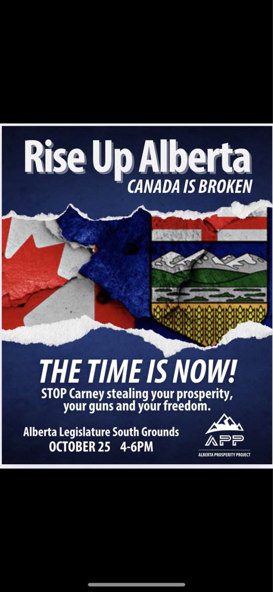 JeffreyRWRath's tweet image. BREAKING - Mark Carney is going to give Danielle Smith a fake MOU filled with phoney half promises just in time for Grey Cup. 

It’s all worked out. 

Anyone disagree?! 

#albertaindependence