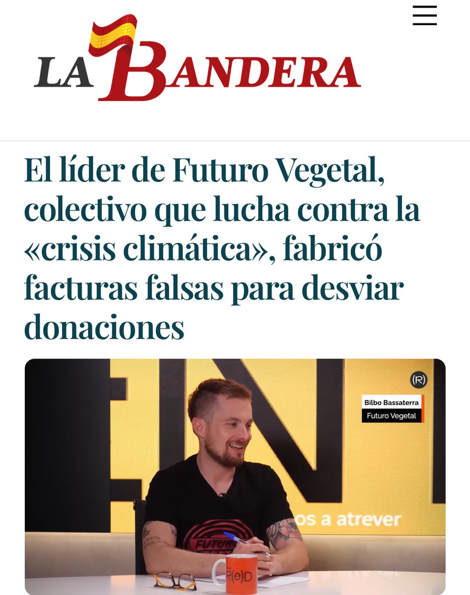 Hoy es un buen día para recordar esto de "Futuro Vegetal". 

Bassaterra (líder de la organización) pasó como gastos del colectivo la compra de su caravana o un pago de 5.500 euros a su expareja
