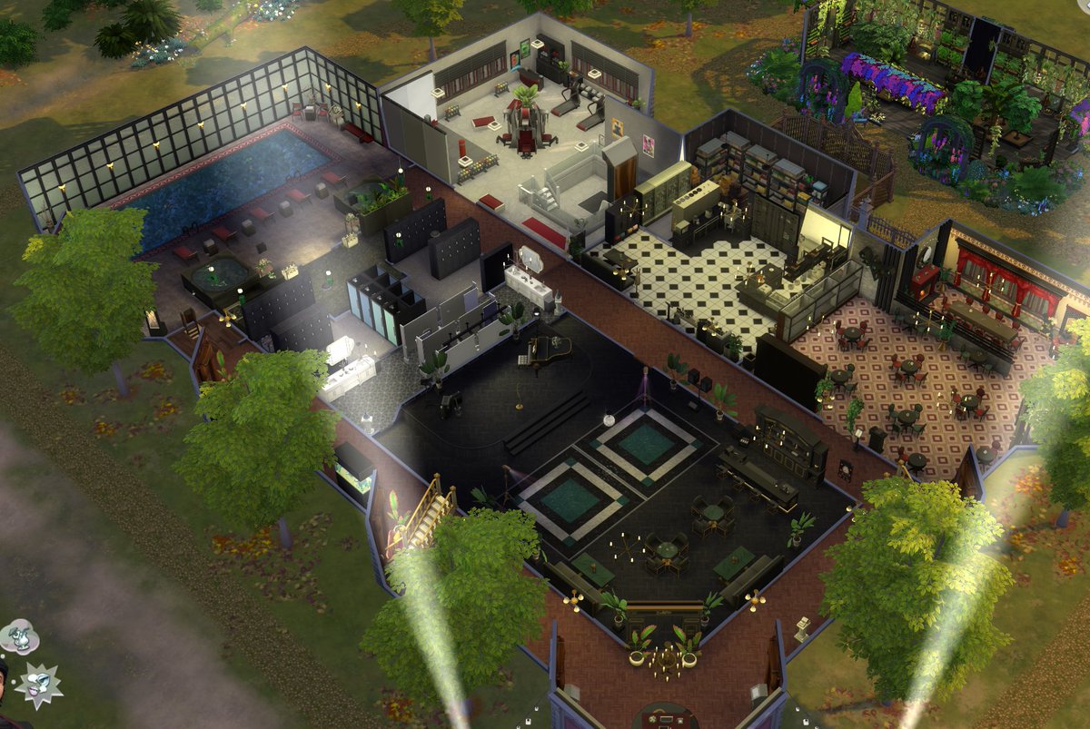 SimmerSuhs's tweet photo. Happy Spooky Season! Now open: Redrum Hotel! All the amenities you could ask for... plus a few you didn't! 

This is my final product of my self-created "Serial Thriller Hotel Challenge" and I just love it! For more info click here: https://t.co/nn8rw6Jx3N https://t.co/e9w5Ir9CSj