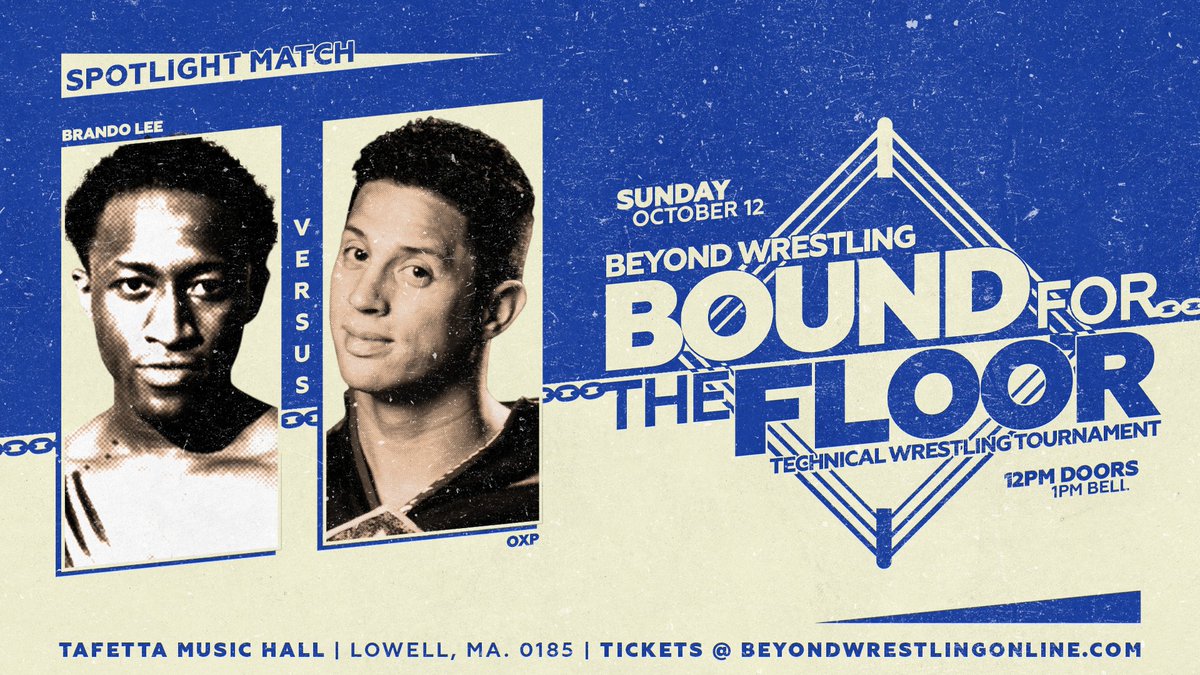 MATCH 6: Non-Tournament - <a href="/YoungGlory__/">Brando Lee</a> vs. <a href="/TheOXP13/">Justin Ortiz</a>

Sign up for <a href="/indiewrestling/">IWTV</a> to stream "Bound For The Floor" live RIGHT NOW!

#BeyondWrestling | IWTV.live