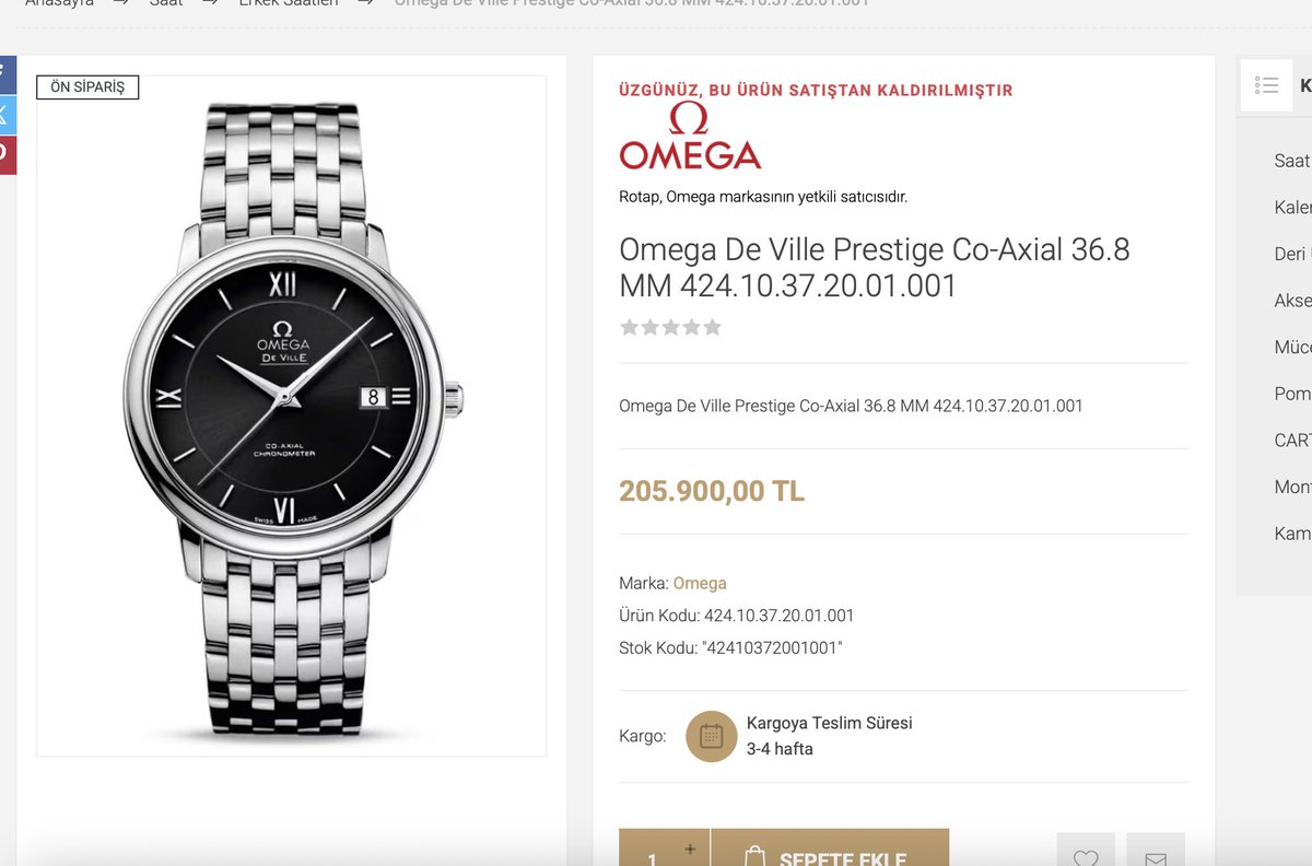 rroseselavy11's tweet photo. « Türkiye’de 500.000₺ civarı olan Omega Speedmaster Racing’i dünyada en ucuza ve 100.000₺’ye nereden alabilirim sorusuna cevap paylaşımımdır. » 

Aynı zamanda hemen baştan belirtmeliyim ki fotoğraftaki tüm saatler dünyanın her yerinden ucuz olduğu gibi Türkiye’nin en az yarı fiyatıdır.

Bir takipçimin çok sağ olsun benimle paylaştığı ve sonradan araştırdığım üzere Tokyo’daki tüm Mega Don Quijote mağazalarında sadece 31 Ekim’e kadar sürecek büyük bir Omega kampanyası yapılmış. Kampanya kapsamında incelediğim üzere birçoğu 2021’den 2023’e kadar olan yakın geçmiş ama geçmiş sezon ürünleri söz konusu olup ürünlerin tamamı sıfırdır.

Kampanyadaki ilgi çekici fiyatlardan bazılarını sizleri yormadan ele almak isterim ki bu fiyatlar dünyanın hemen her yerinde ikinci elden dahi ucuz fiyatlar olup Japonya’daki bayi fiyatlarının dahi çok altındadır:

-Omega De Ville Prestige serisinden 424.10.37.20.01.001 ref numaralı saat(sağ en üst); 205.900₺ Türkiye liste fiyatına sahipken şu an Tokyo’daki mağazada 54.000₺ fiyatındadır, dünyada anlık en ucuzdur ve ikinci el fiyatının bile altındadır.  

-Omega Speedmaster Racing serisinden 326.30.40.50.01.001 ref numaralı saat, Türkiye’de 253.500₺ liste fiyatına sahipken (Bu arada eklemek gerekir ki bu fiyat 2024 fiyatıdır, muhtemelen şu anda olsaydı 550.000₺ civarı bir etiket fiyatı olurdu, zira benzer ref. numaralılar şu anda böyledir) Tokyo’daki mağazada anlık olarak 101.000₺ fiyatındadır ve bu sıfır bir Speedmaster için dünyanın her yerinde inanılmaz bir fiyattır. Dostlar bu saat çıktığında ABD’de bile liste fiyatı 4.800 ABD doları yani 200.000₺ civarındaydı…

-Listedeki en güncel model Omega Seamaster Diver Nekton(sağ en alt) 210.30.42.20.01.002 ref. numaralı saat ise Türkiye’deki Omega mağazalarında 386.900₺ liste fiyatına sahipken şu anda Tokyo Mega Donki’lerde kısa süreliğine 150.000₺dir ki bu da inanılmaz bir fiyattır, zira saat anlık olarak Omega ABD butiklerinde dahi 7.500-8.000 ABD doları etiket fiyatına sahiptir. 

Gözlemlediğim kadarıyla bazı modeller(Speedmaster Racing ve bazı Seamaster Diver’lar) artık bu referans numarası ve tasarımla üretilmeyen modeller olmaklar birlikte bazıları günceldir fakat 2022-2023 üretimleridir. Muhtemelen Donki bunları daha önce alıp stok eritemediği için dünya üzerinde benzersiz fiyatlarla agresif fiyatlandırırken diğer yandan güncel pek rağbet görmeyen Seamaster Nekton, De Ville gibi modellerde de rağbeti artırmak yahut üründen tamamen çıkmak amacıyla böyle bir yol izlemiştir, zira bu fiyatlar önceden böyle değildi ve şu an asla kaçırılmayacak cinstendir…

Naçizane paylaşayım ve önereyim istedim, tekrar uyarmak isterim ki fiyatlar 31 Ekim’e kadar geçerlidir, sevgilerimle.