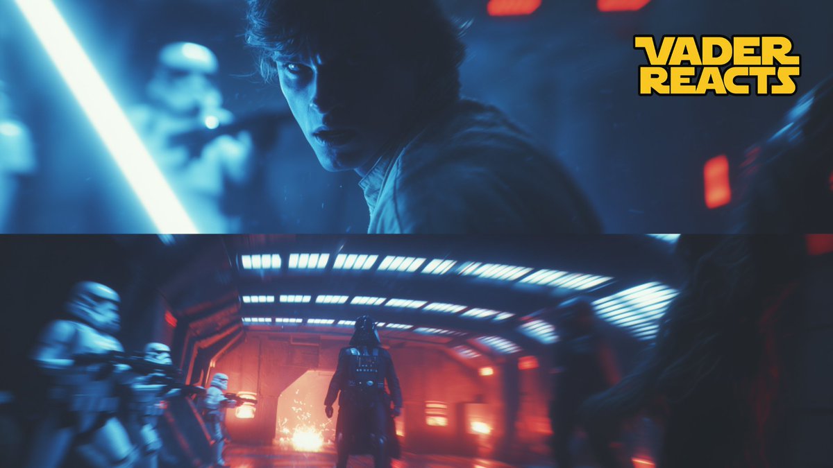 VaderReacts's tweet photo. What really happened the first time Luke Skywalker faced Darth Vader after the Death Star?

Watch the full animated story : “Skywalker Strikes” 
- now live. ⚔️🔥

🎬 https://t.co/WdUGl1HB6V

#StarWars #DarthVader #LukeSkywalker #Animation https://t.co/sDQ12g8biL