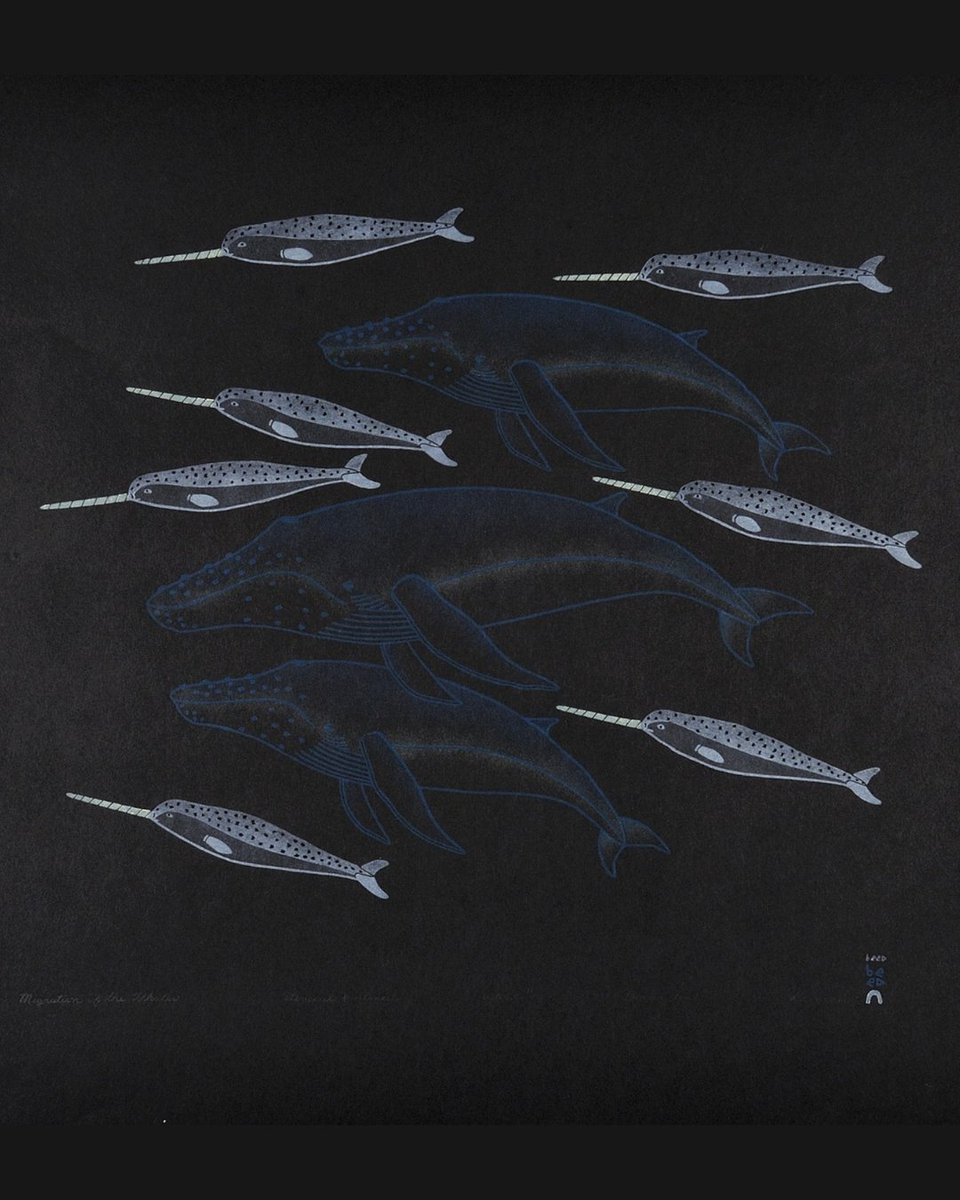 Migration des baleines 

Par Qavavau Manumie, 2002, Kinngait, Nunavut 

📷 MCH CD 2002-009