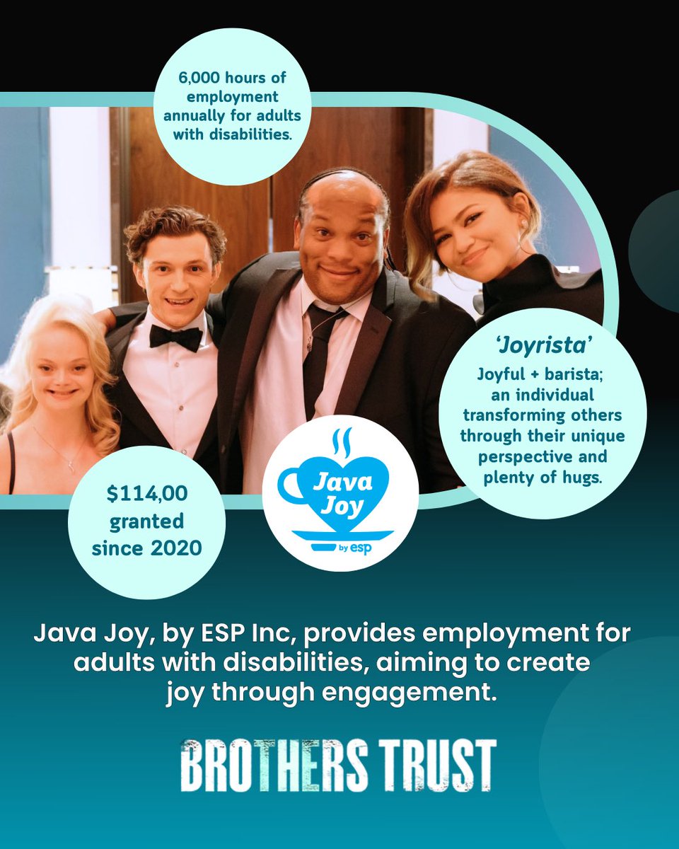 Tbrotherstrust's tweet image. The Brothers Trust has been supporting Java Joy since 2020. They provide over 6,000 hours annually of employment for adults with disabilities, through their mobile coffee carts. 

However, they do not only provide incredibly tasty coffee the ‘Joy-Ristas’ also offer customers a…