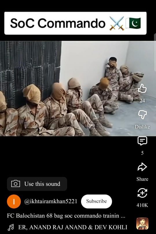 fcheckmaster's tweet image. Fact Check:
The video shared by RAW's puppet Baba Banaras falsely claims to show Pakistani soldiers surrendering.
In reality, the clip is old and actually depicts troops undergoing a Special Operations Course (SOC) training exercise, not a battlefield scene.
This is a…