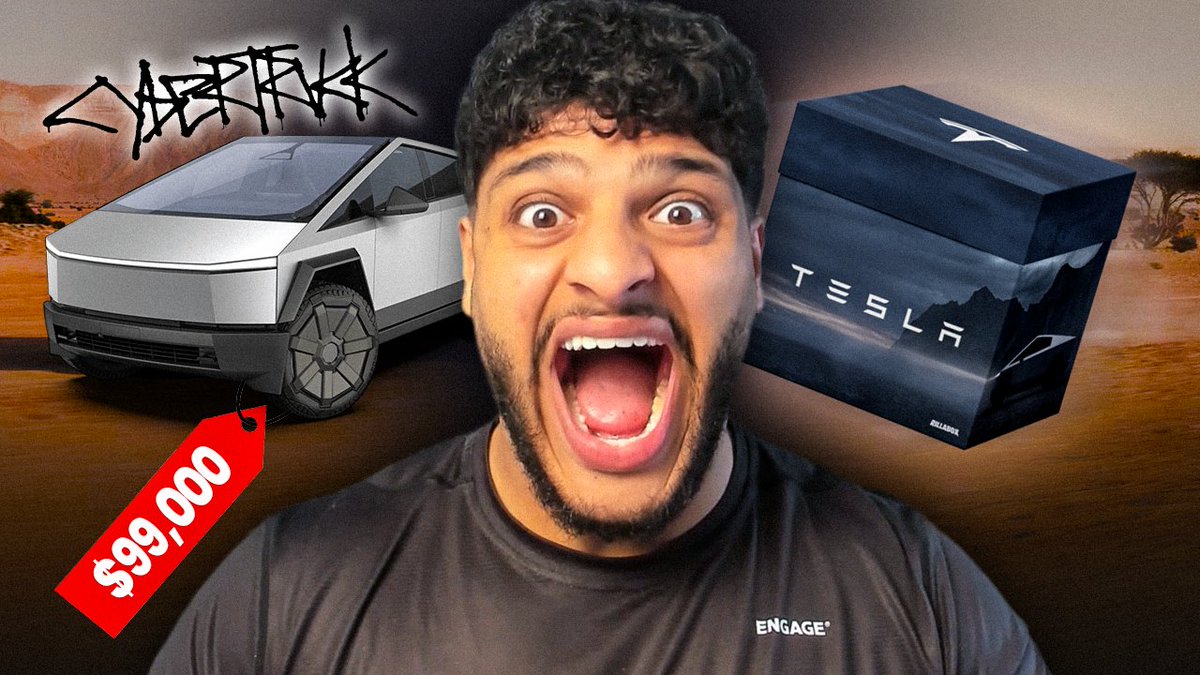 theunboxkinguk's tweet image. $20 $ETH GIVEAWAY!🥶
THIS $99,000 TESLA CYBERTRUCK BOX WAS INSANE ON @RillaBox!
To enter:
1) Follow @theunboxkinguk
2) Like + comment on video
3) Reply with screenshot you commented on the video
youtube.com/watch?v=O5O-S4…
Winner announced in 7 days⏰