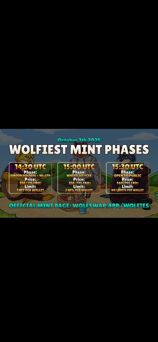 cryptianoC1's tweet image. Wolfies was launched on this day 7/10/2025
7+1+2+2+5 =17
1 + 7 =8
Infinite money glitch ♾️
