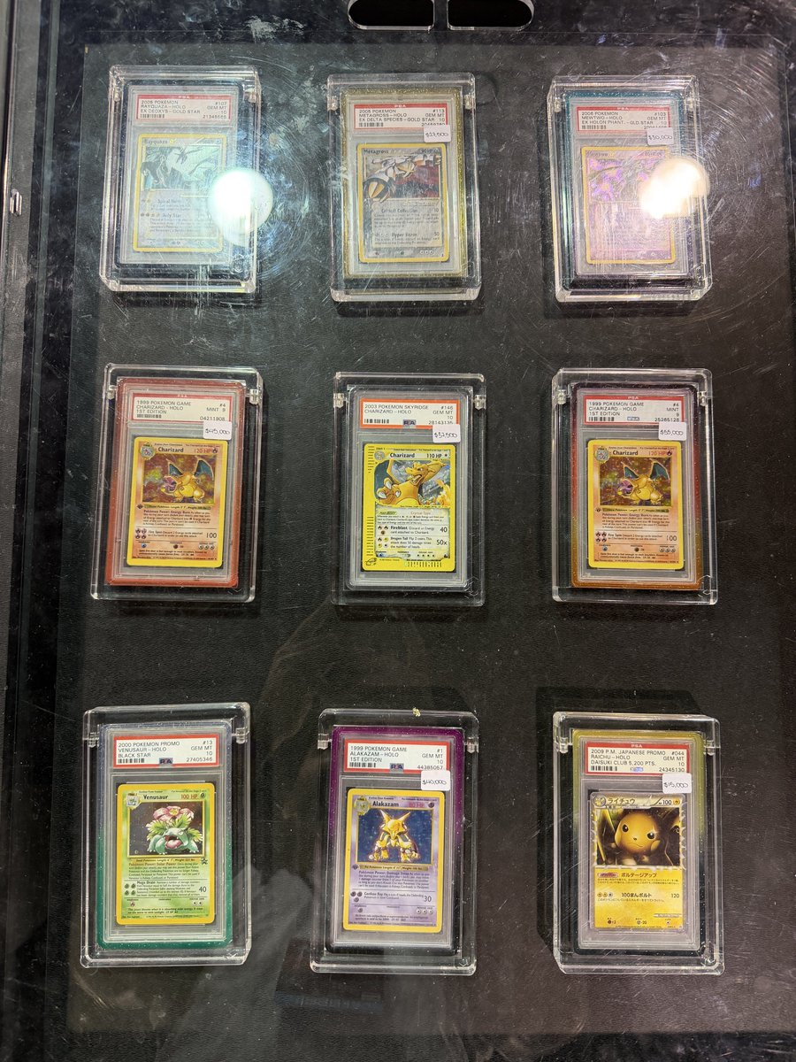 $300,000+ in slabs. 

the most sound money on this planet is cardboard.