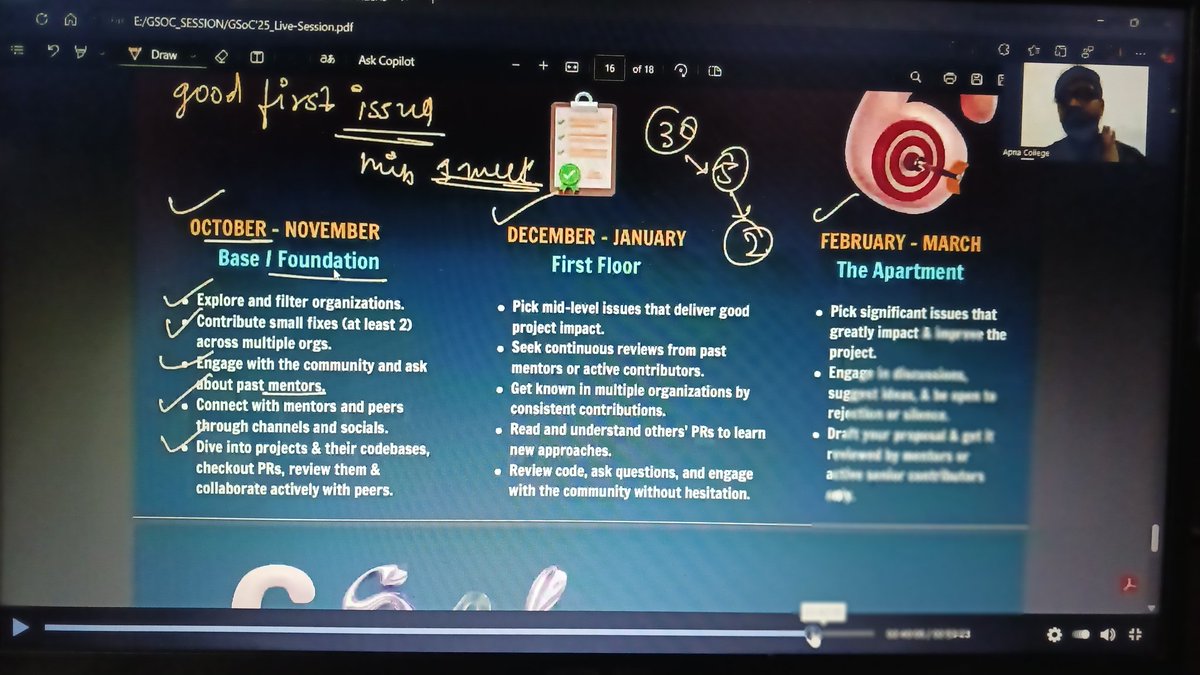 KomalPachouri1's tweet image. Day 95 of Sigma8.0 🚀
Today I 👩‍💻
🔹 Learned everything about GSoC — how it works, how to apply, and what to prepare 💡
🔹 Added “Mark as Done” feature in my Todo App ✅
🔹 Made some changes to my Lottery Game 🎲
#Sigma8_0 #ReactJS #GSoC #100DaysOfCode @ApnacollegeX