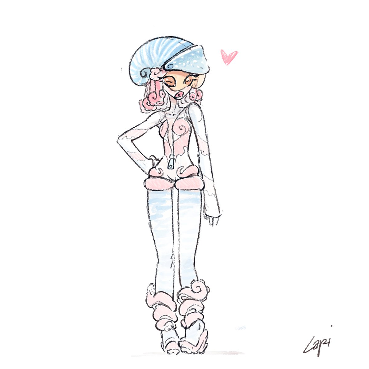 Capi974's tweet image. Nautiloid girl