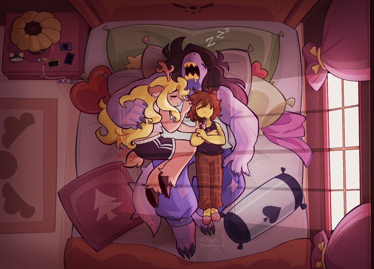 StephsArtLab's tweet image. 💤Lazy Morning💤

back to your regularly scheduled fluff :)
#DELTARUNE #Krusielle